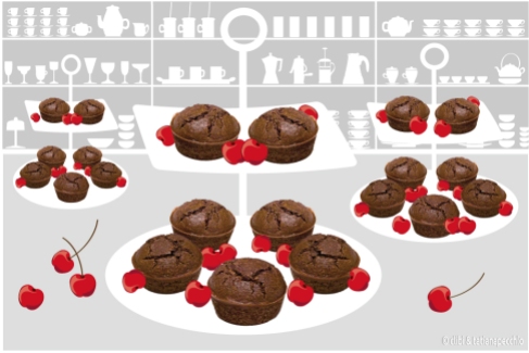 muffin-di-cioccolato-e-ciliegie